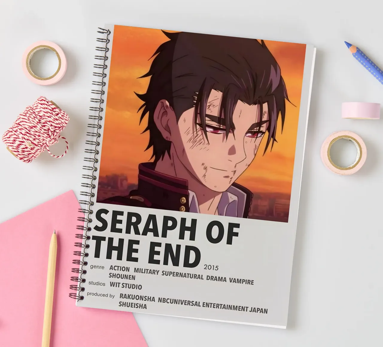 SERAPH OF THE END  2015 spiral notebook by Totoya