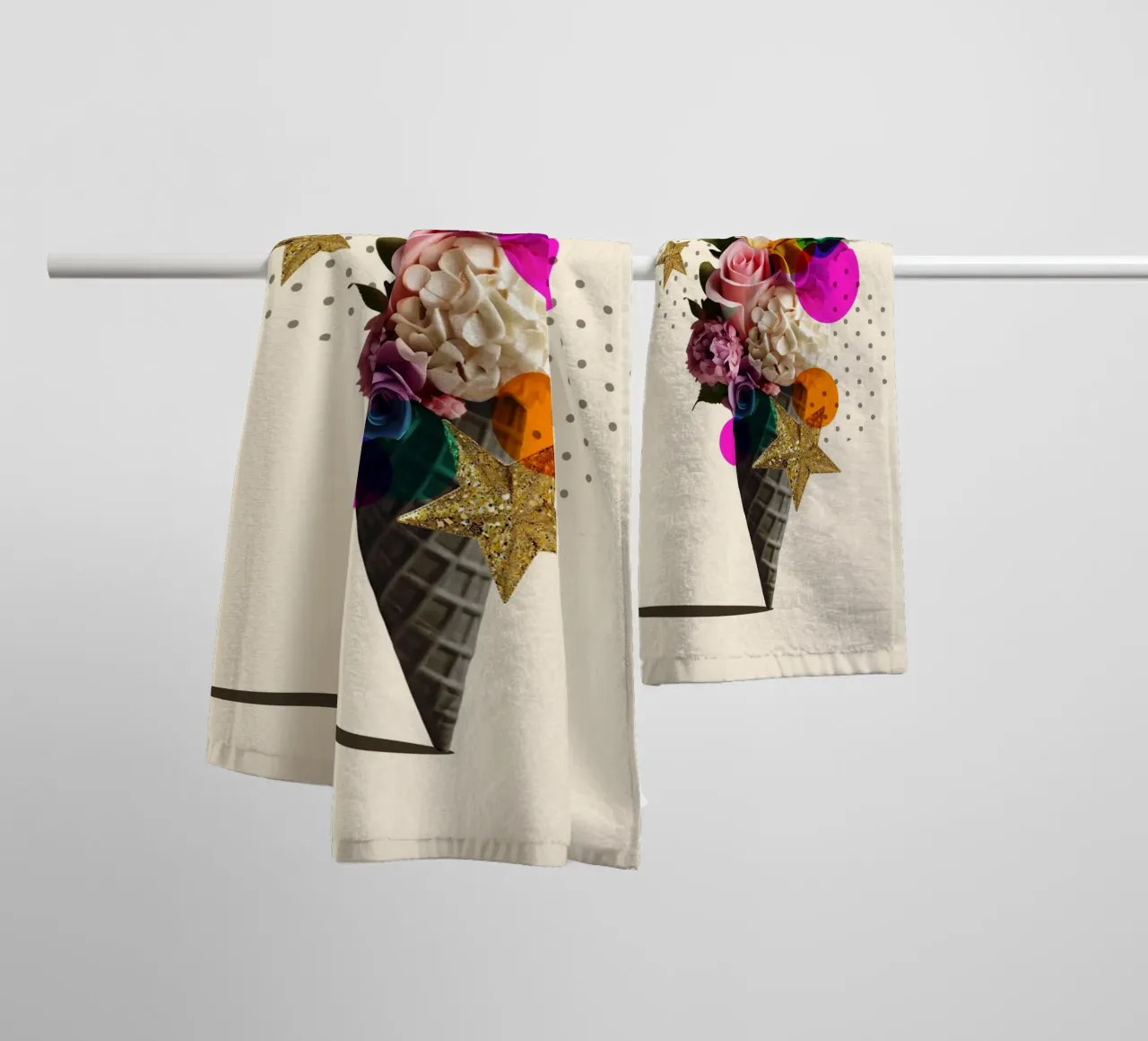 Bloom Cone asciugamano da bagno da Indigo Rain