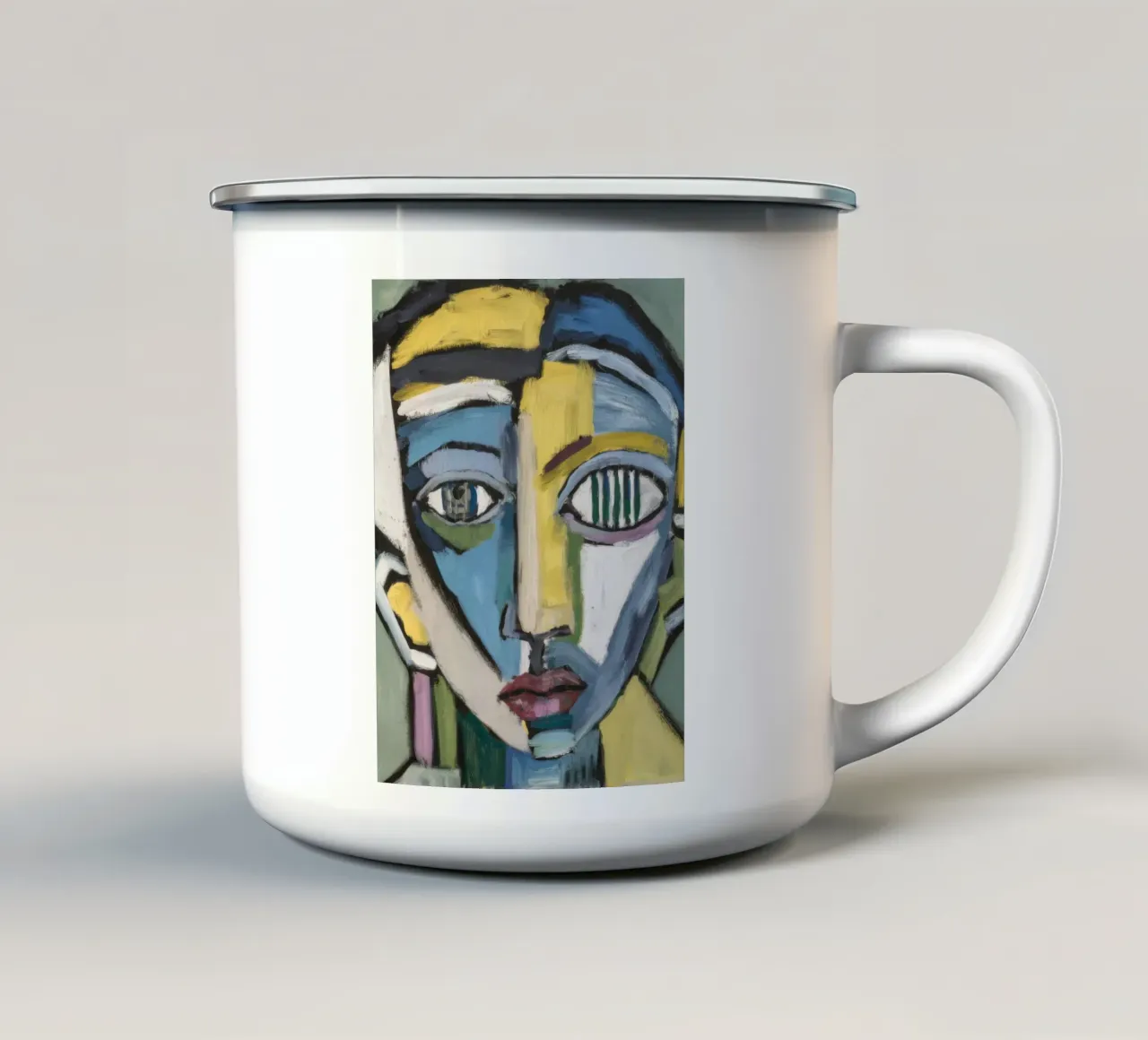 Mistero monocromatico tazza in smalto da Lunar Templar