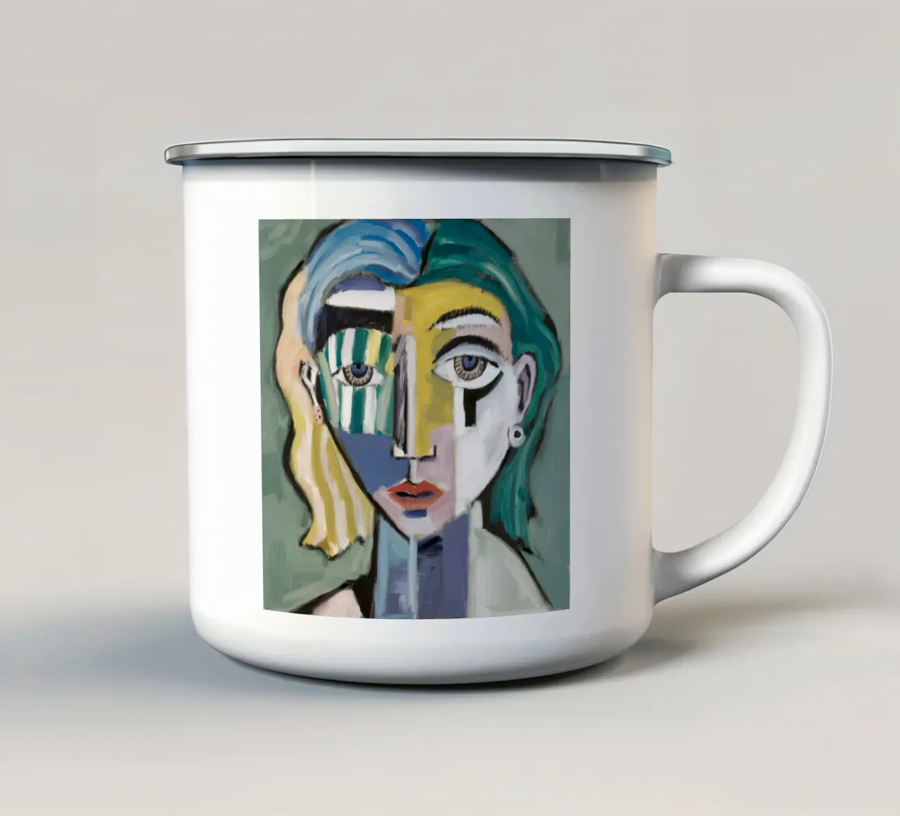 La dualità di sé tazza in smalto da Lunar Templar