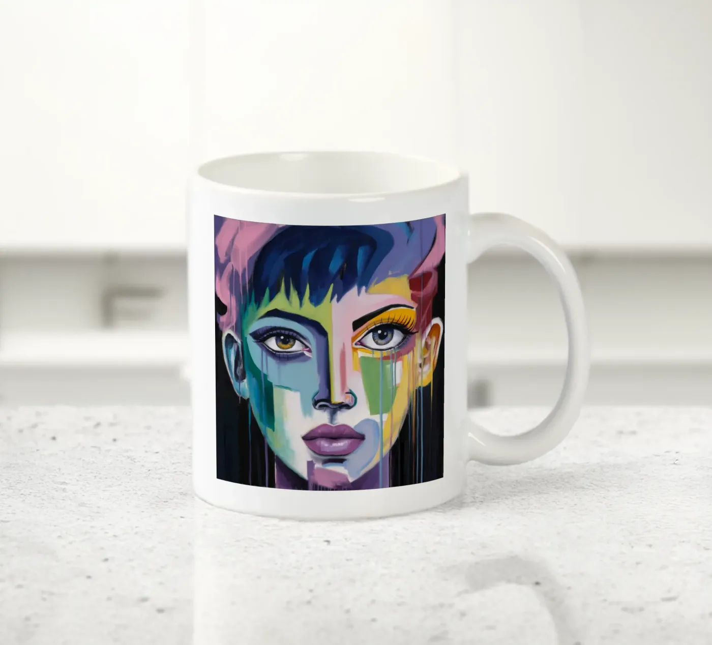 Vivid Expression ceramic mug by Lunar Templar