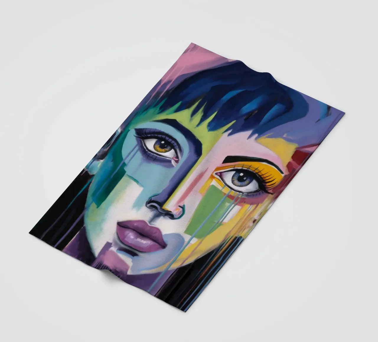 Levendige expressie fleecedeken van Lunar Templar