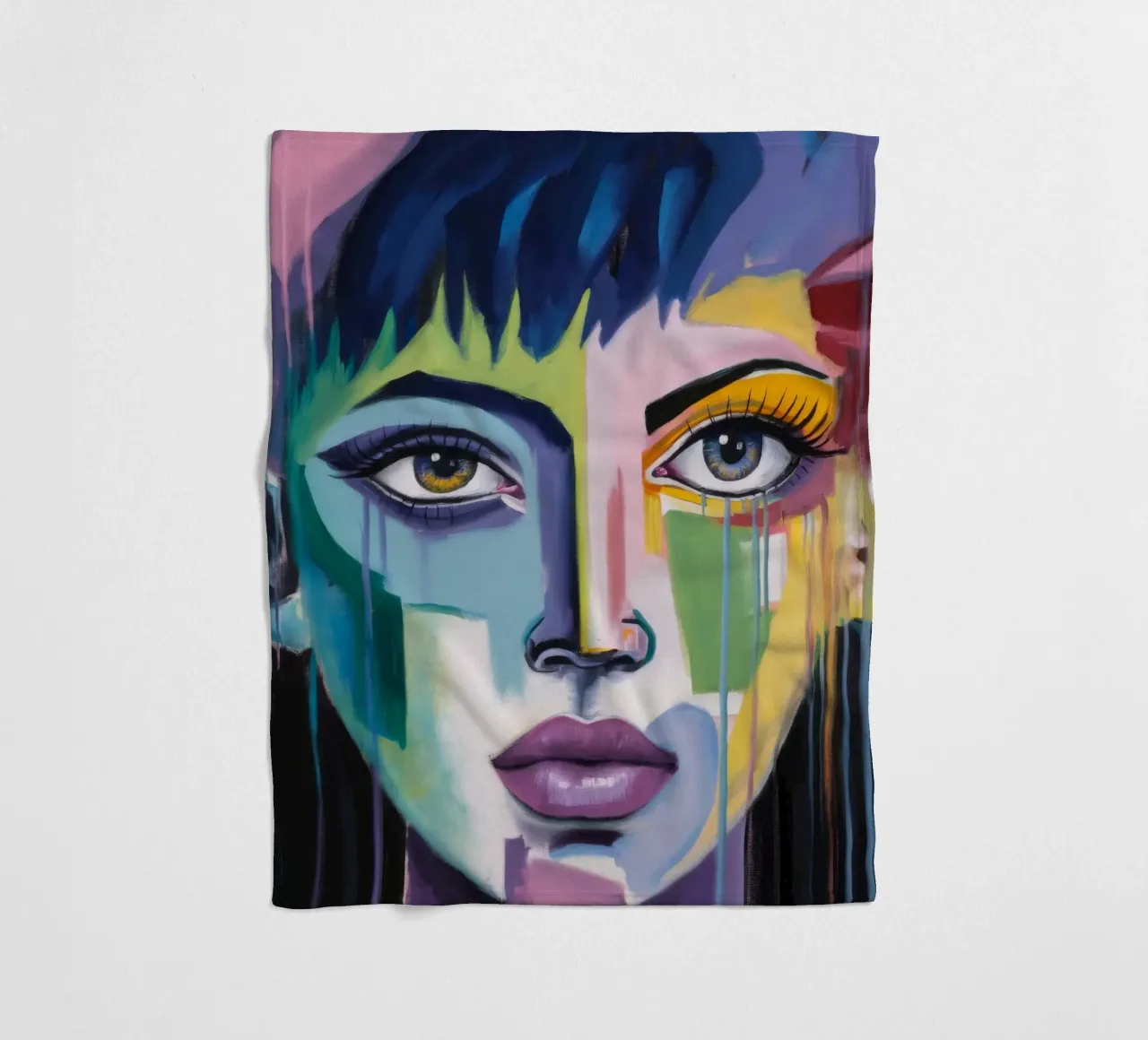 Levendige expressie fleecedeken van Lunar Templar