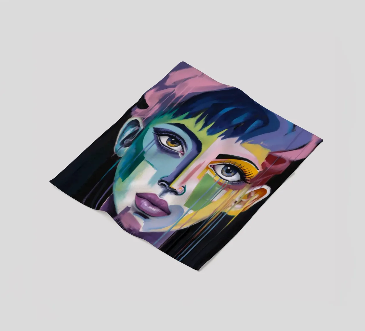 Levendige expressie fleecedeken van Lunar Templar