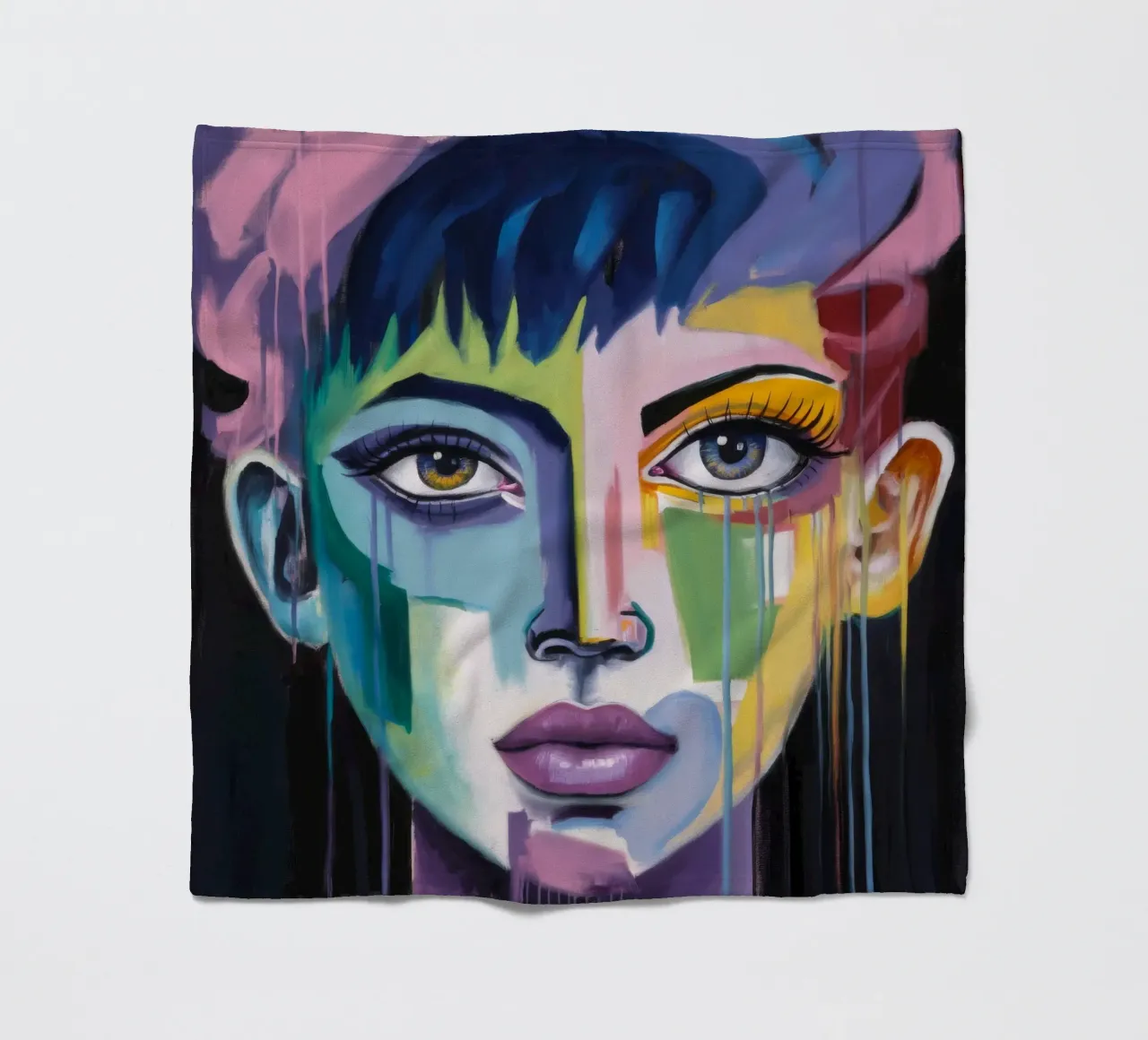 Levendige expressie fleecedeken van Lunar Templar