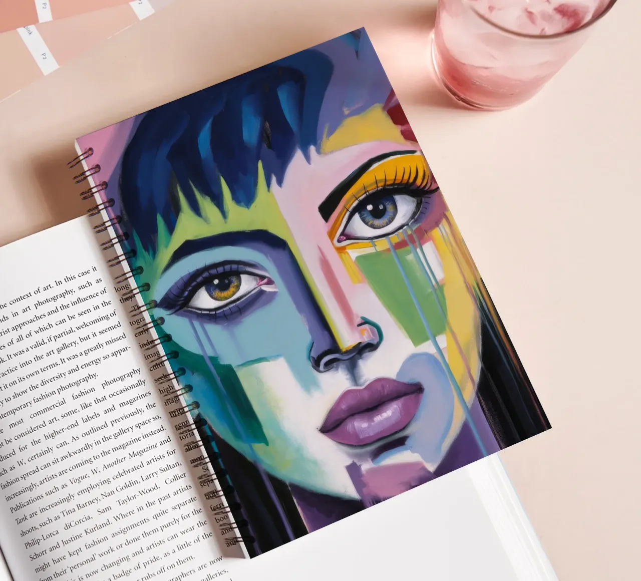 Vivid Expression spiral notebook by Lunar Templar