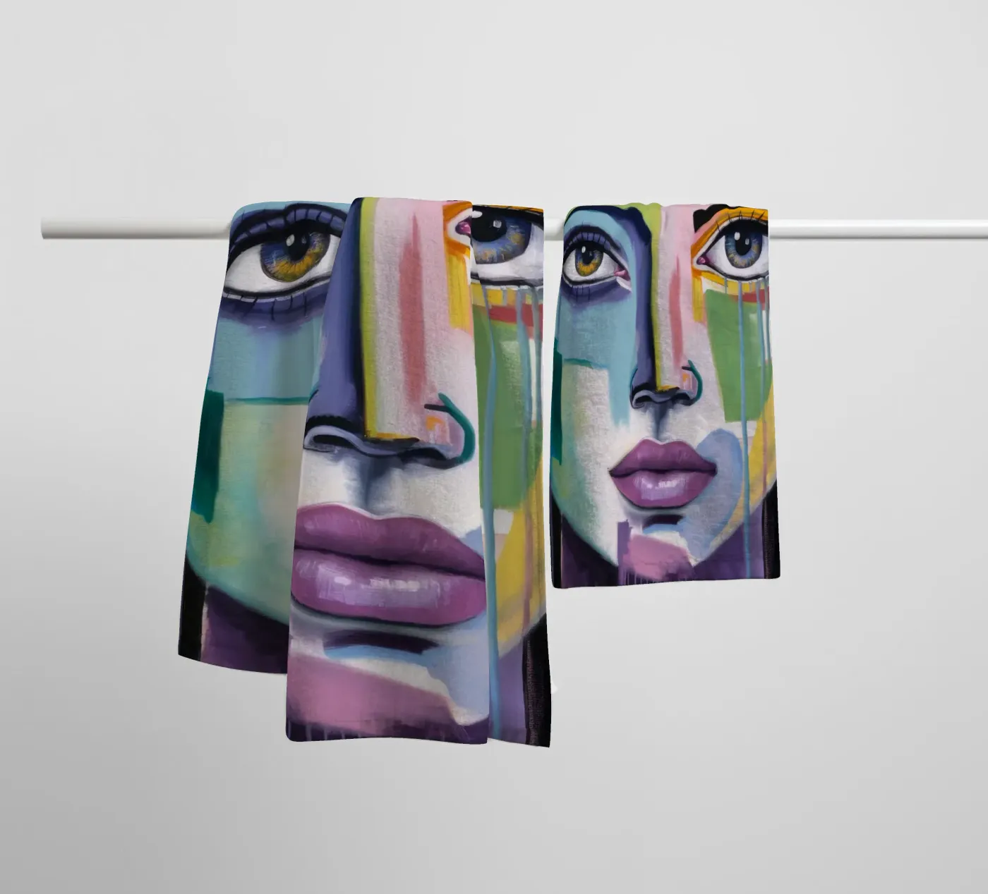 Vivid Expression towel by Lunar Templar