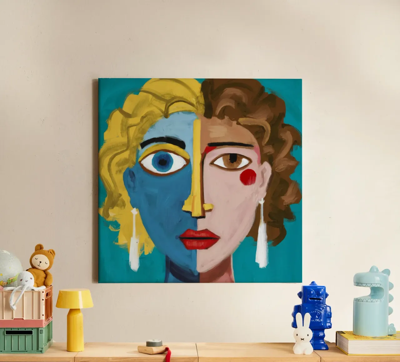 Gouden Krullen Symfonie canvas van Lunar Templar