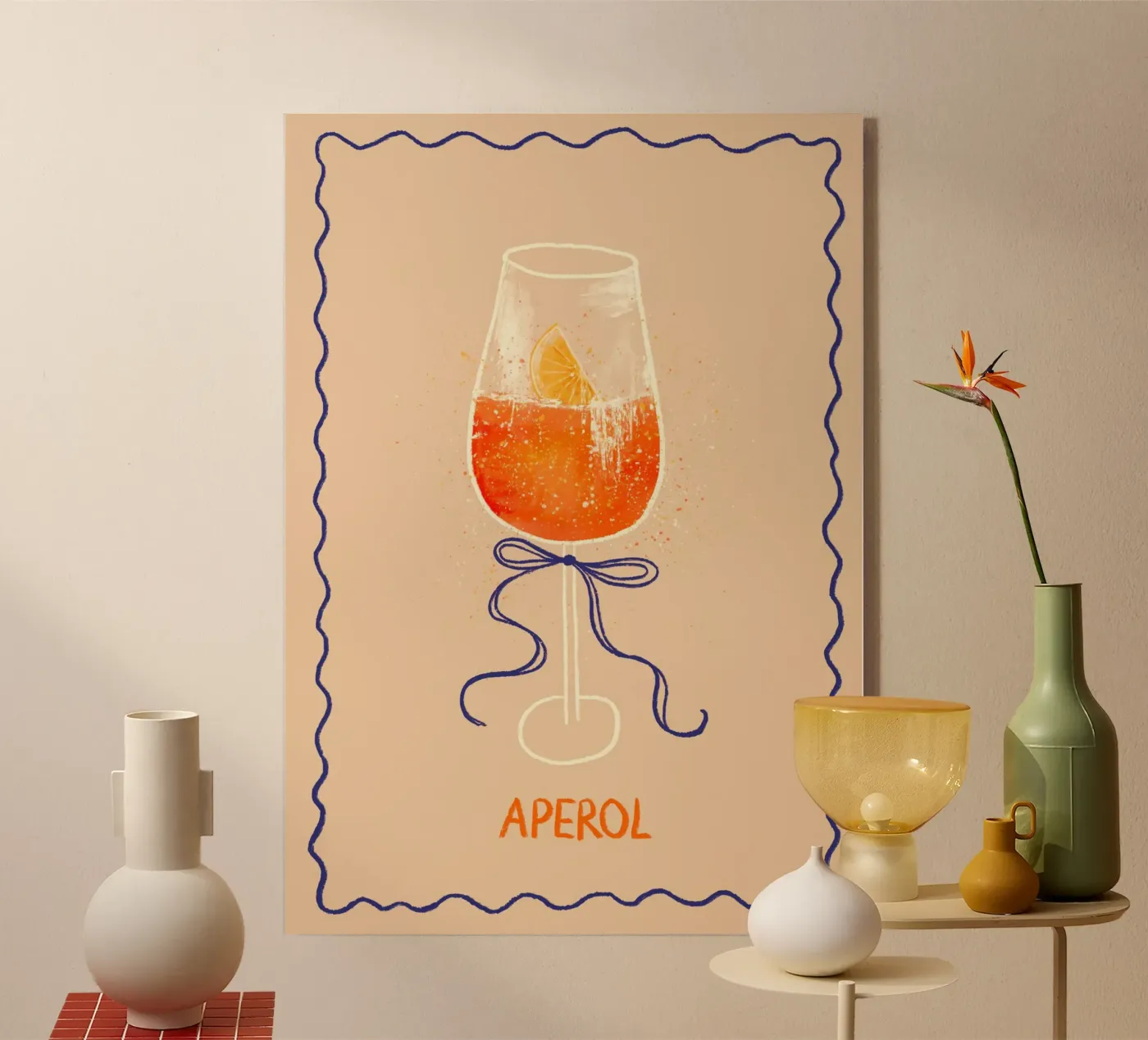 Aperol II acryl van Studio Dolci