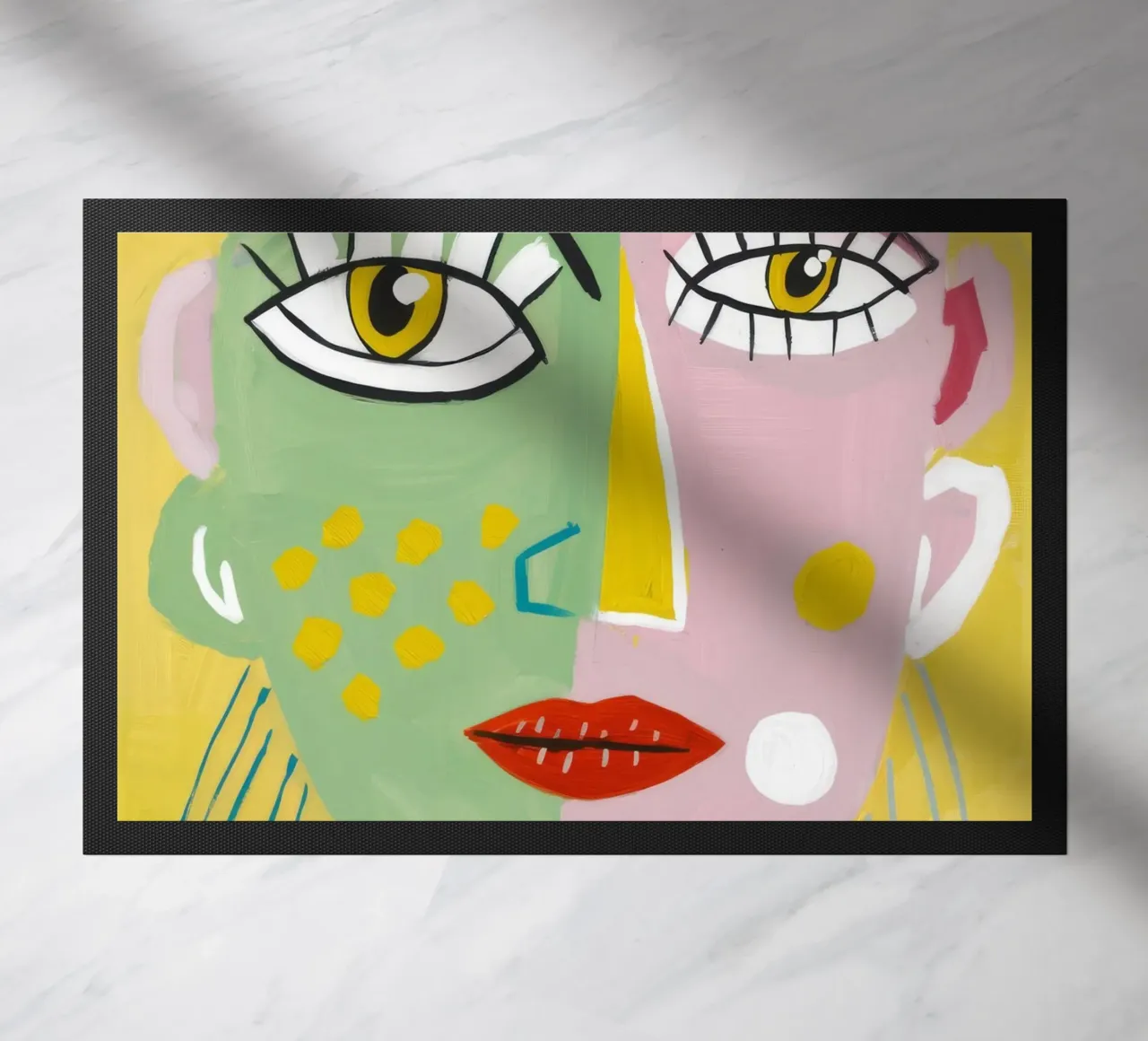 Vibrant Whimsy doormat by Lunar Templar