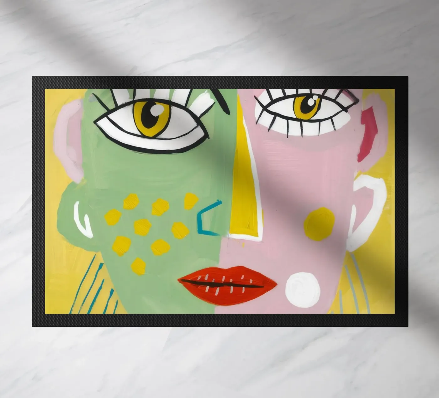 Vibrant Whimsy doormat by Lunar Templar