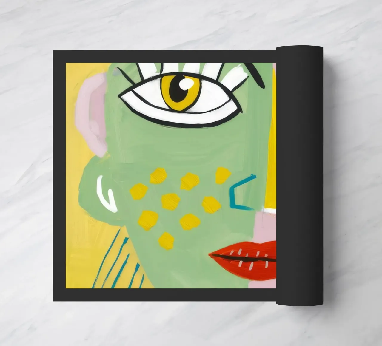 Vibrant Whimsy doormat by Lunar Templar