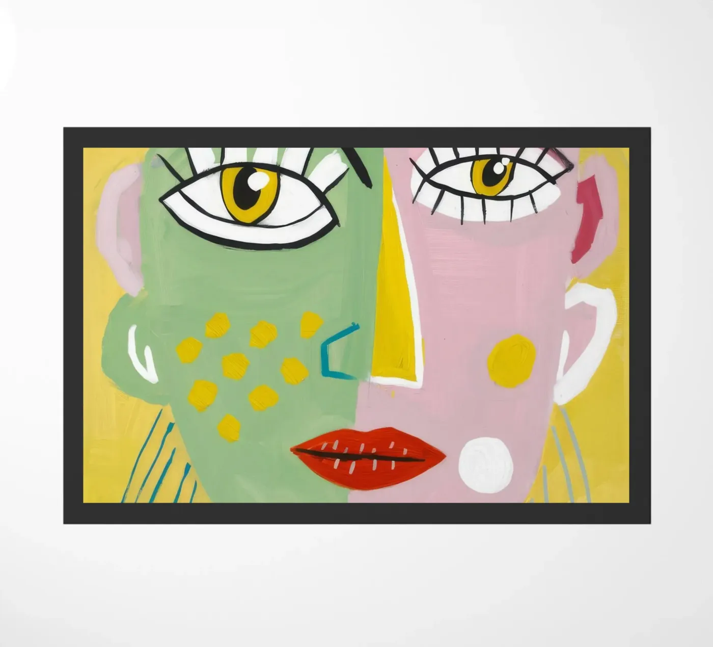 Vibrant Whimsy doormat by Lunar Templar