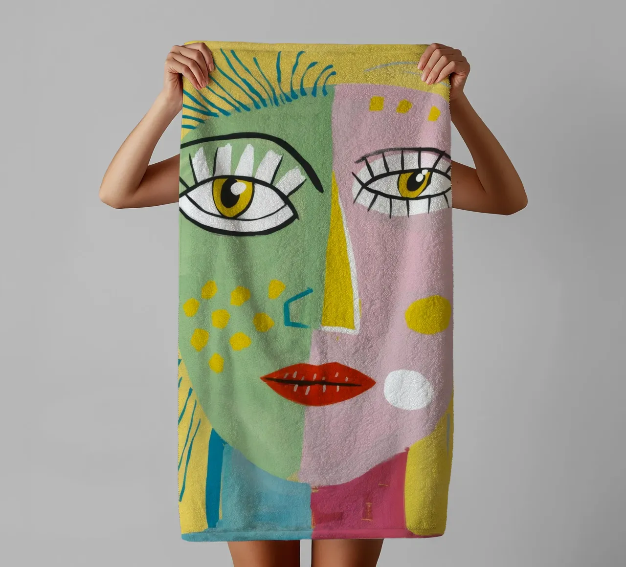 Vibrant Whimsy towel by Lunar Templar