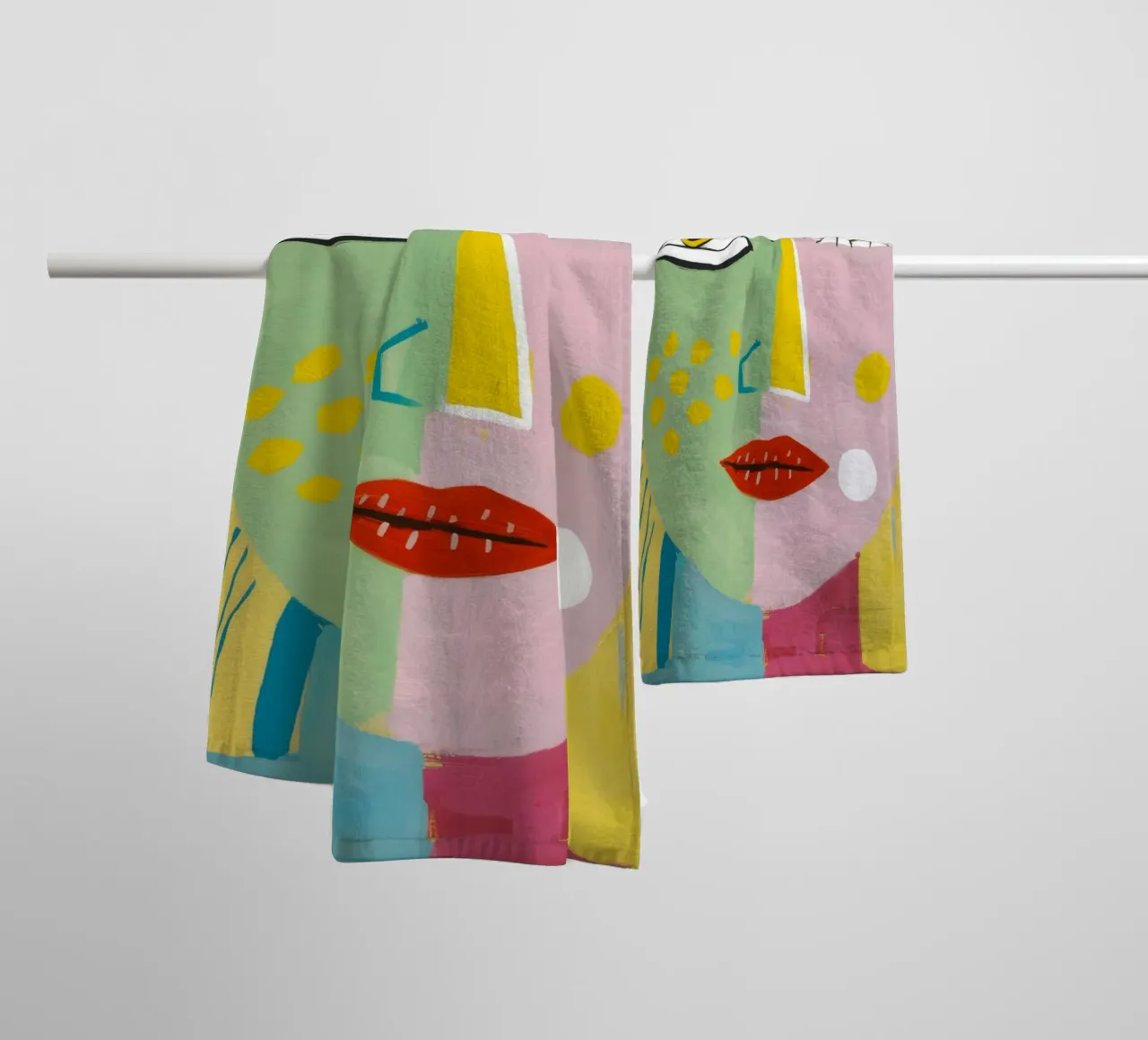 Vibrant Whimsy towel by Lunar Templar