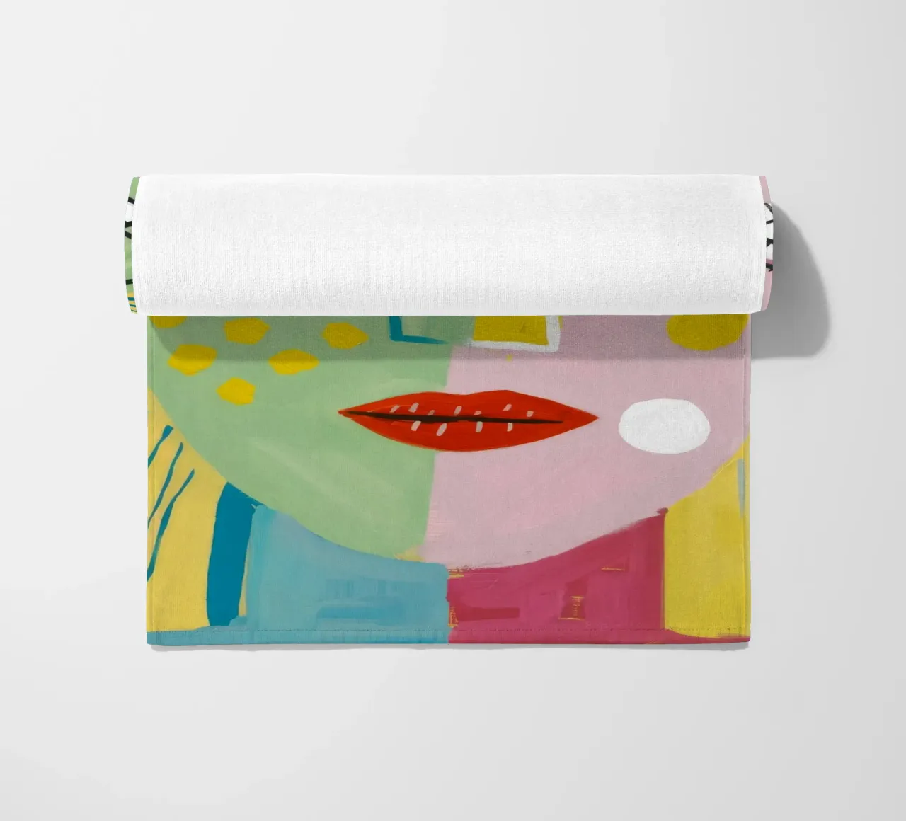 Levendige eigenzinnigheid strandhanddoek van Lunar Templar