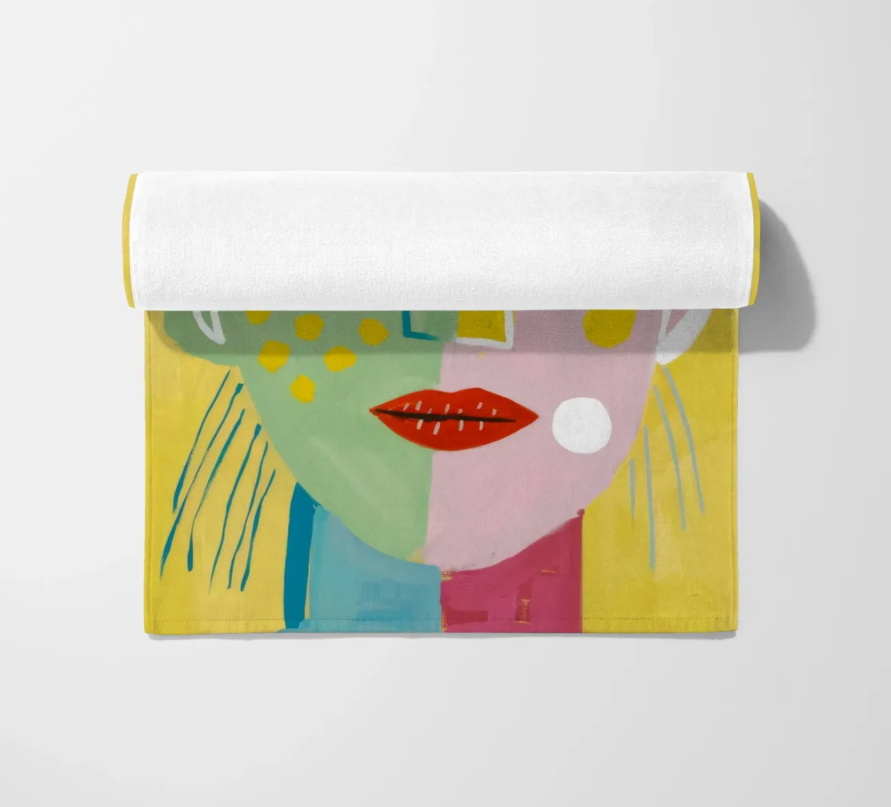 Levendige eigenzinnigheid strandhanddoek van Lunar Templar