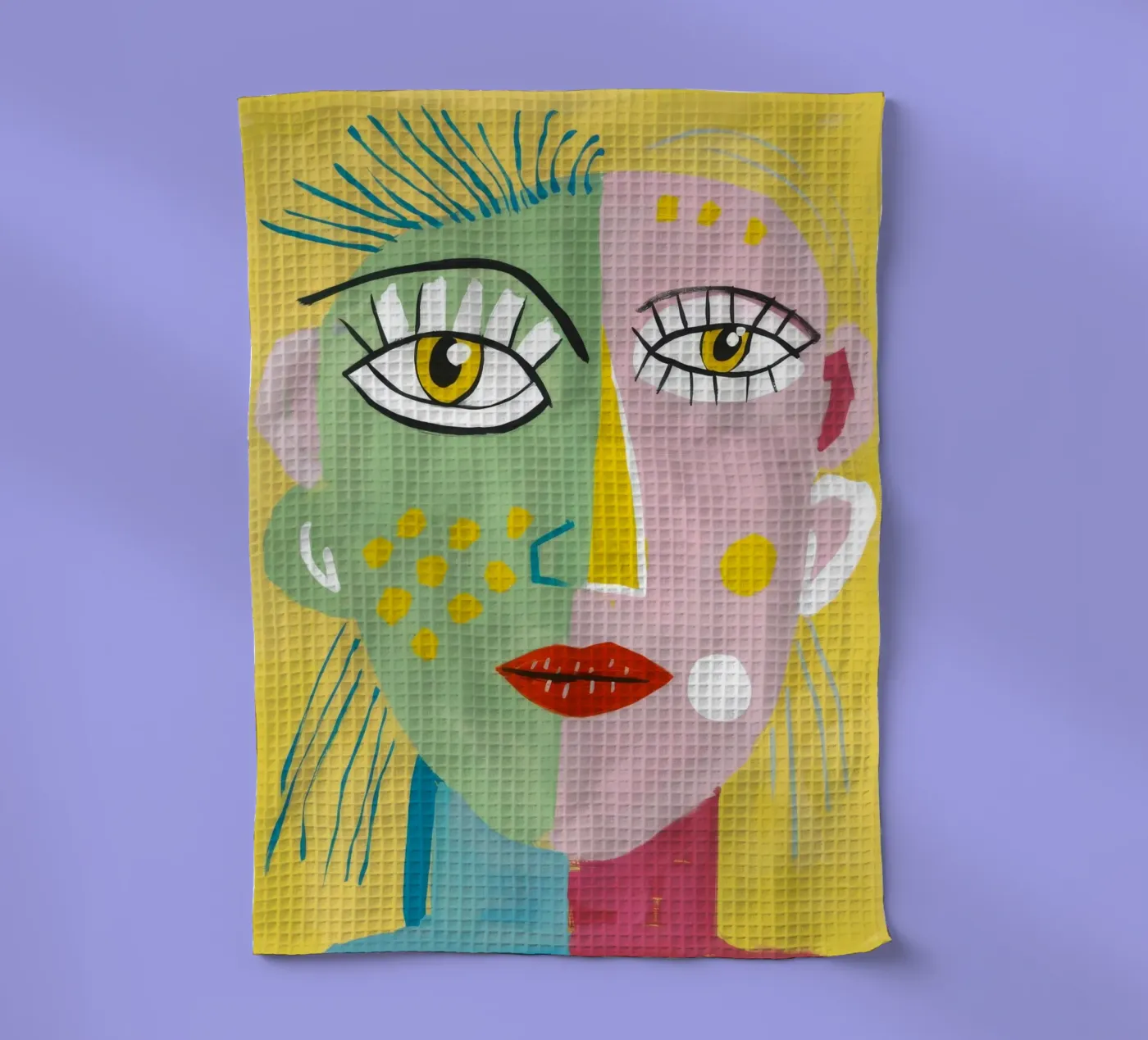 Fantaisie vibrante torchon de Lunar Templar