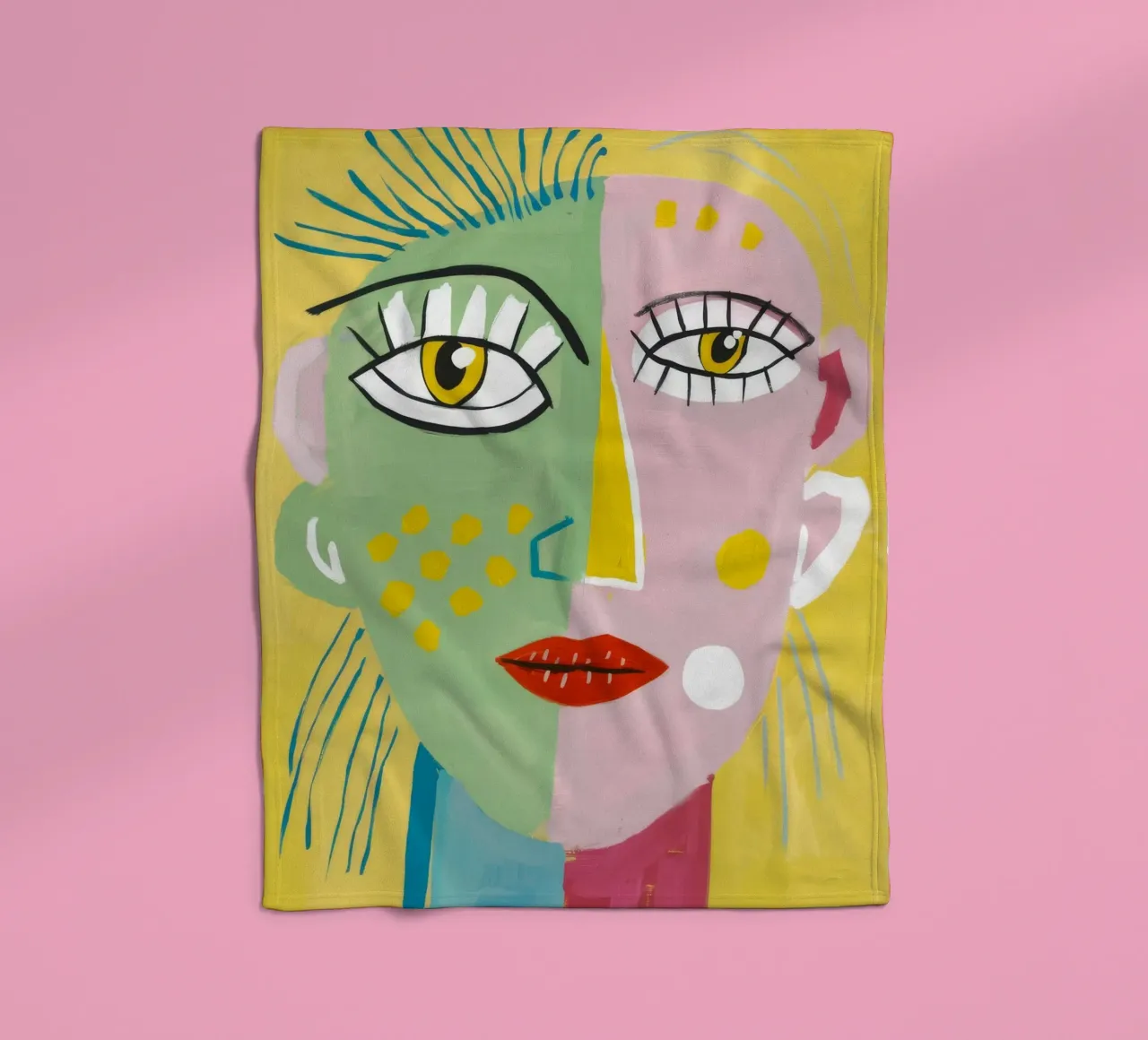 Vibrant Whimsy Fleecedecke von Lunar Templar