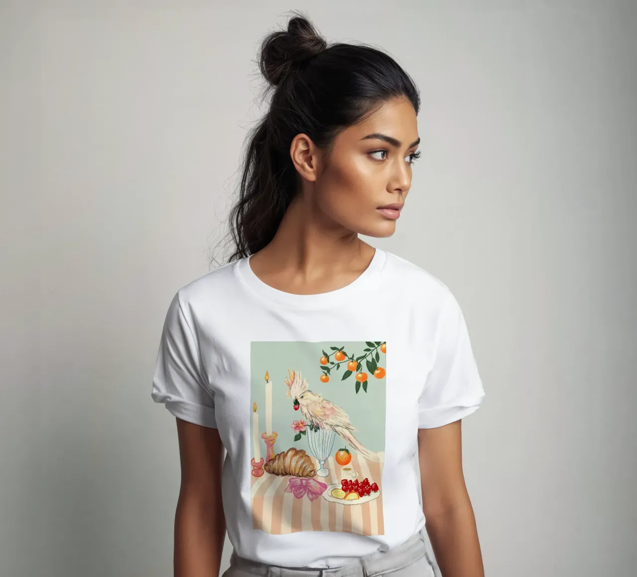 Breakfast with bird t-shirt da Studio Dolci