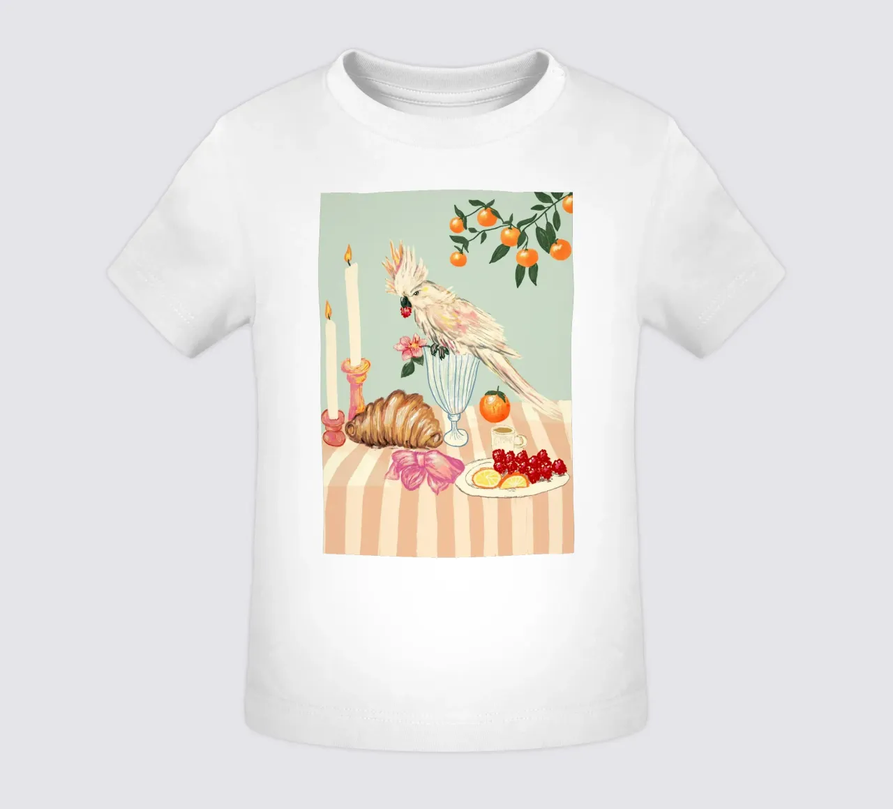 Breakfast with bird maglietta neonato da Studio Dolci