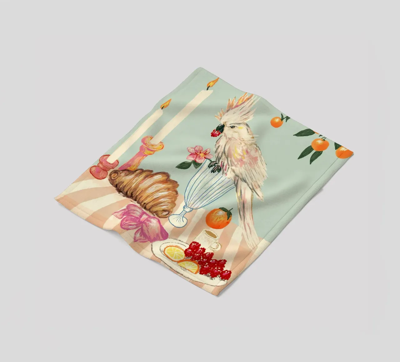 Breakfast with bird coperta in pile da Studio Dolci
