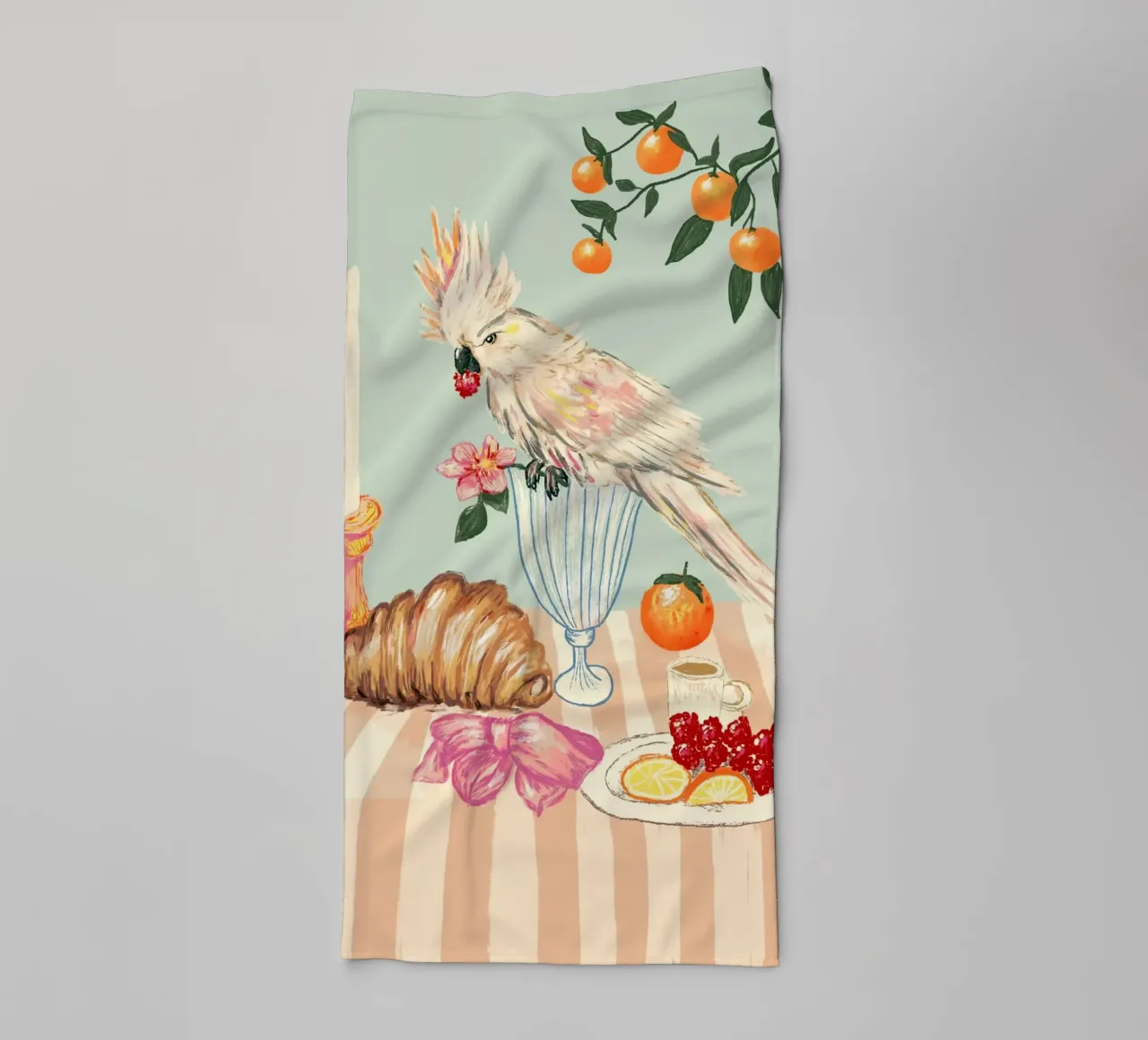 Breakfast with bird asciugamano da bagno da Studio Dolci