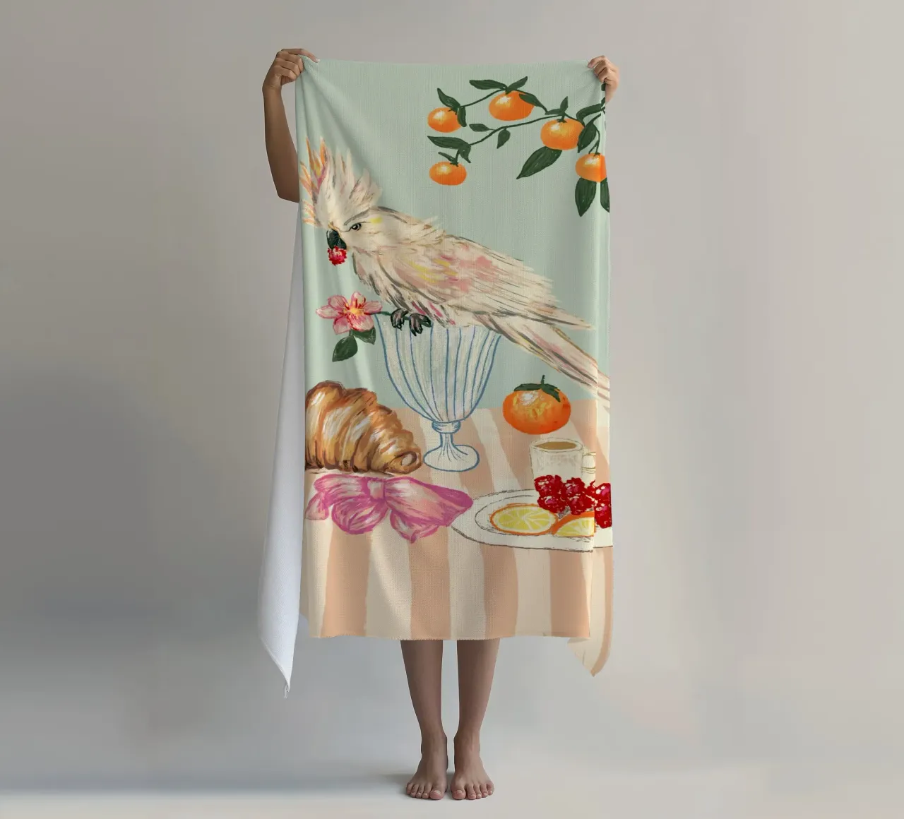 Breakfast with bird telo mare da Studio Dolci