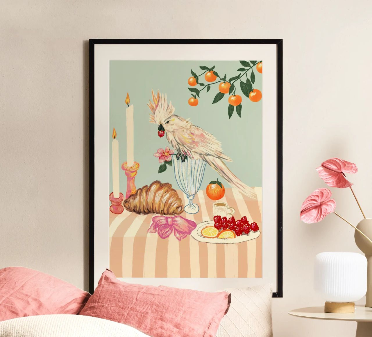 Breakfast with bird Poster von Studio Dolci