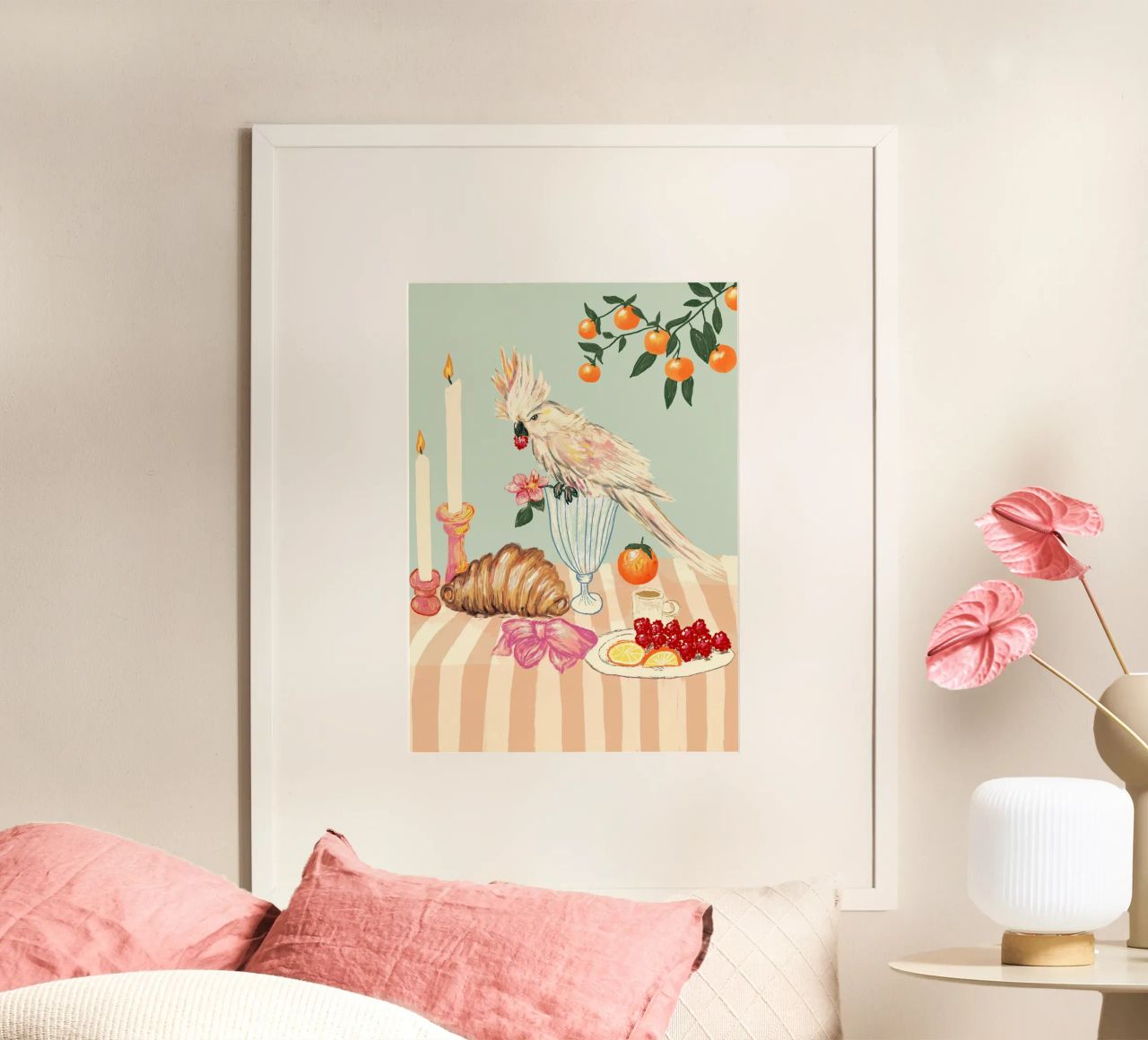Breakfast with bird Poster von Studio Dolci
