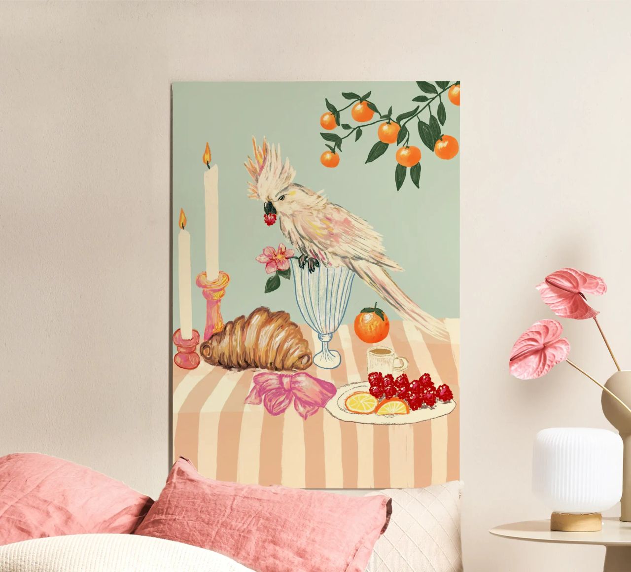Breakfast with bird Poster von Studio Dolci