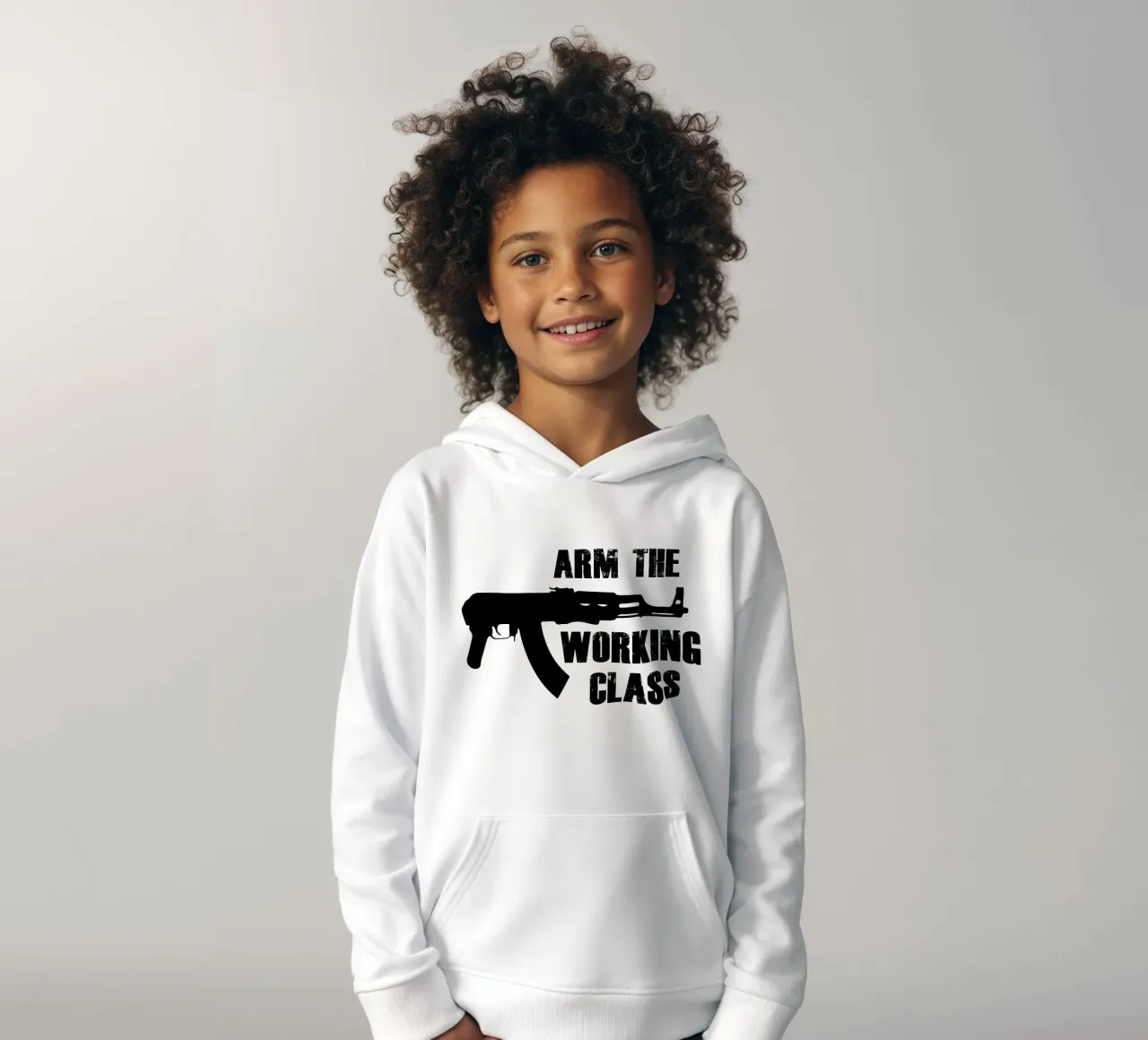 Maglietta Arm the Working Class felpa bambino con cappuccio da the gondils
