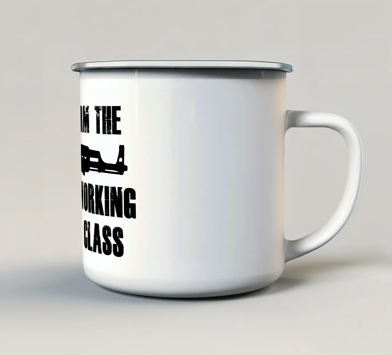 Maglietta Arm the Working Class tazza in smalto da the gondils