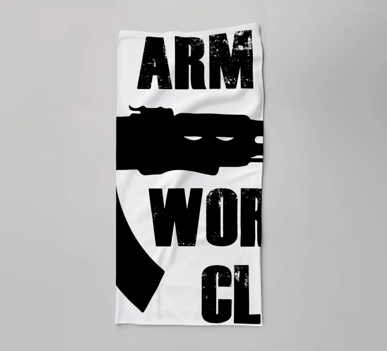 Maglietta Arm the Working Class asciugamano da bagno da the gondils