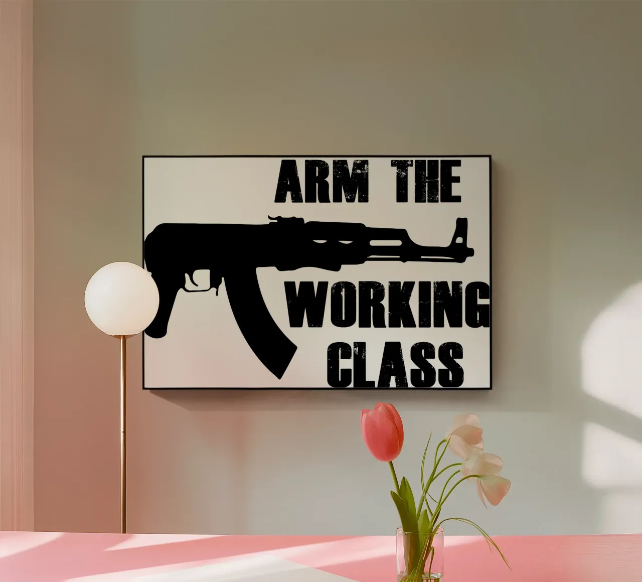 Maglietta Arm the Working Class plexiglass da the gondils