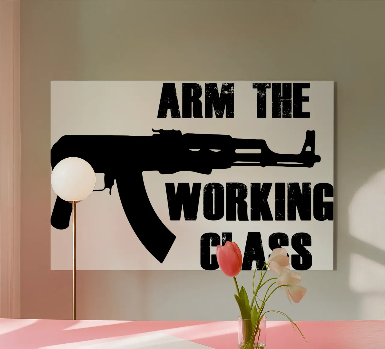 Maglietta Arm the Working Class plexiglass da the gondils