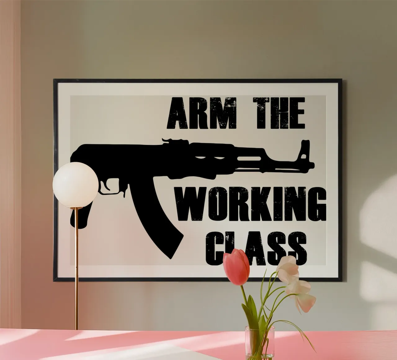 Maglietta Arm the Working Class carta hahnemühle da the gondils