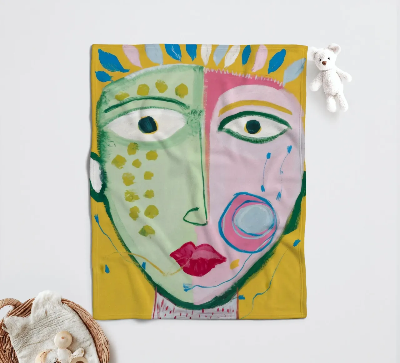 Dualität Harmonie Fleecedecke von Lunar Templar