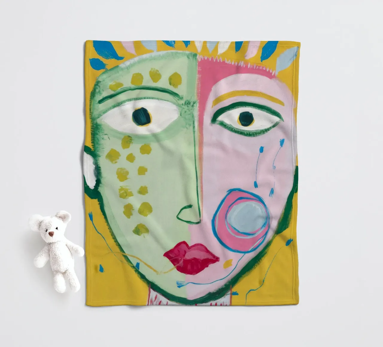 Dualität Harmonie Fleecedecke von Lunar Templar