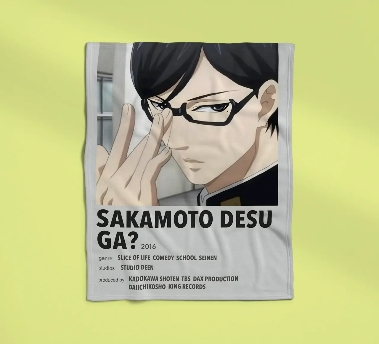 SAKAMOTO DESU GA? 2016 coperta in pile da Totoya