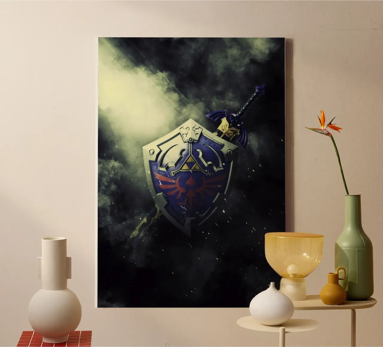 Legend Of Zelda tela con Cornice a cassetta da FreeArtStudio