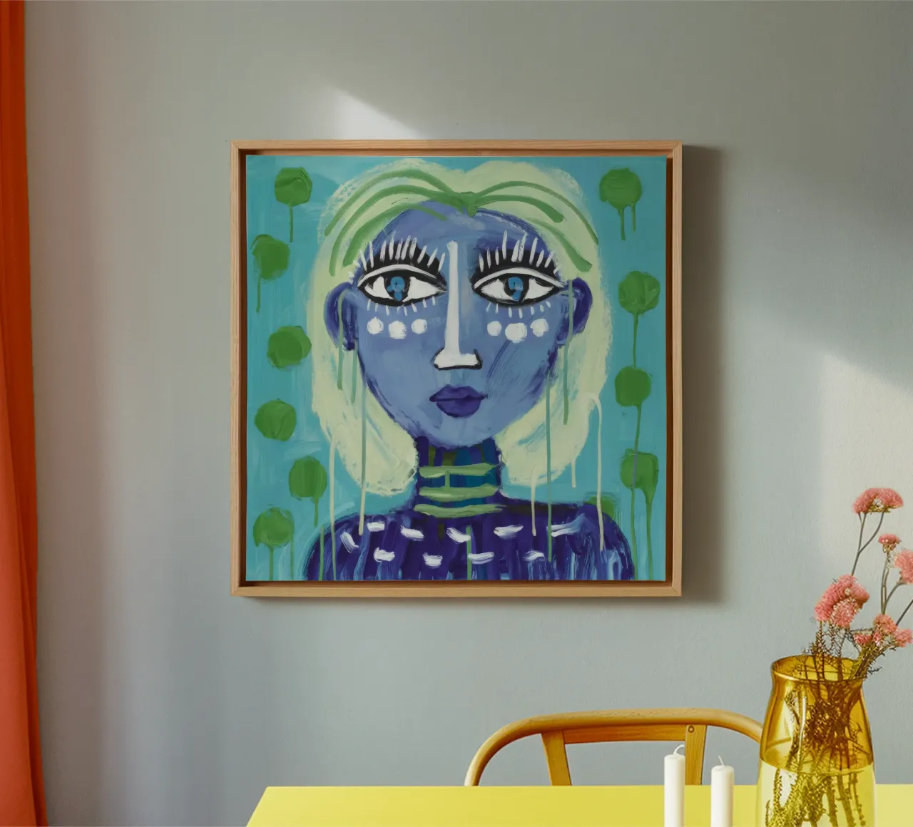 Groene aura canvas met Baklijst van Lunar Templar