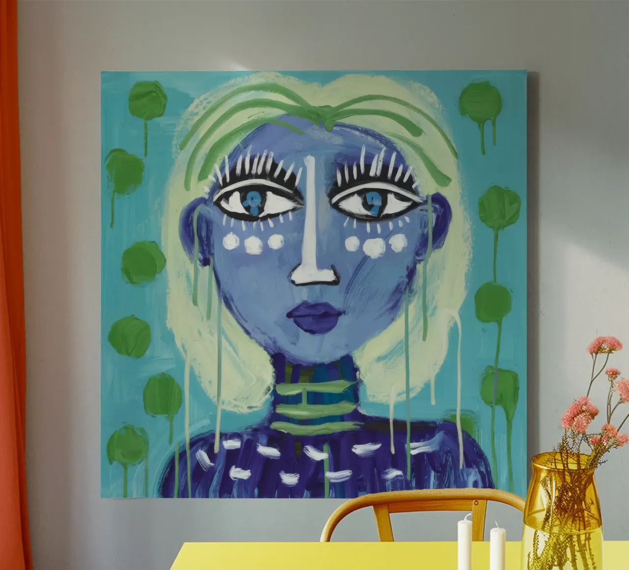 Groene aura canvas met Baklijst van Lunar Templar