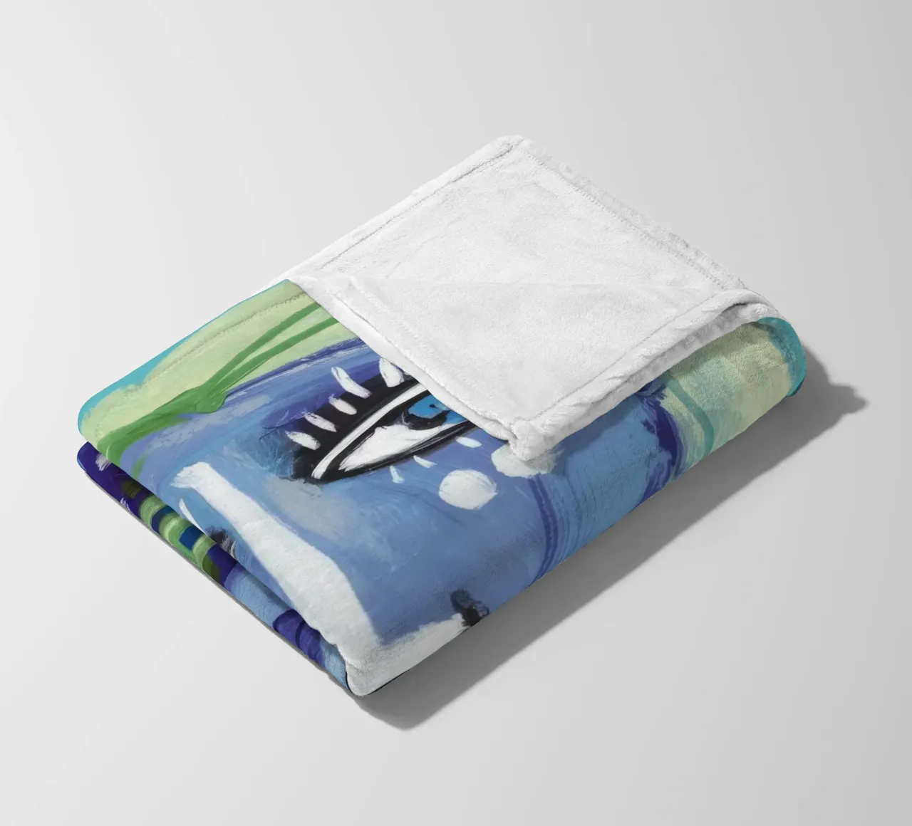 Green Aura fleece blanket by Lunar Templar