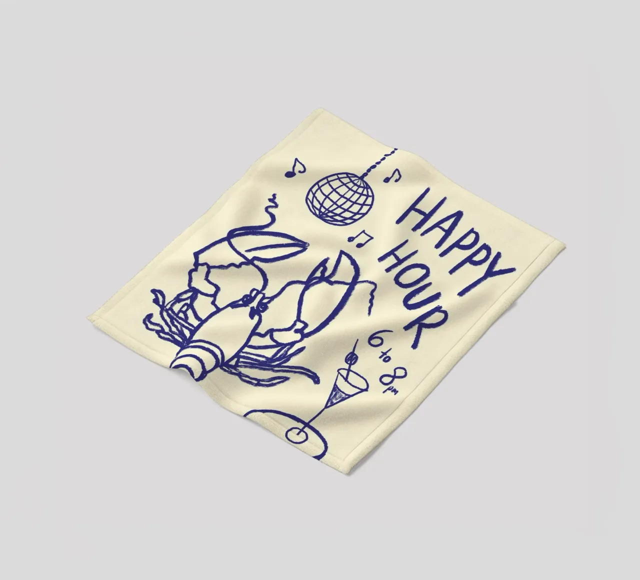 Happy Hour coperta in pile da Studio Dolci