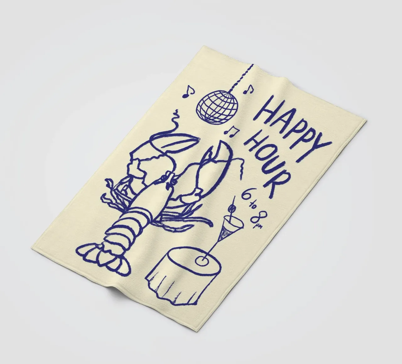 Happy Hour coperta in pile da Studio Dolci