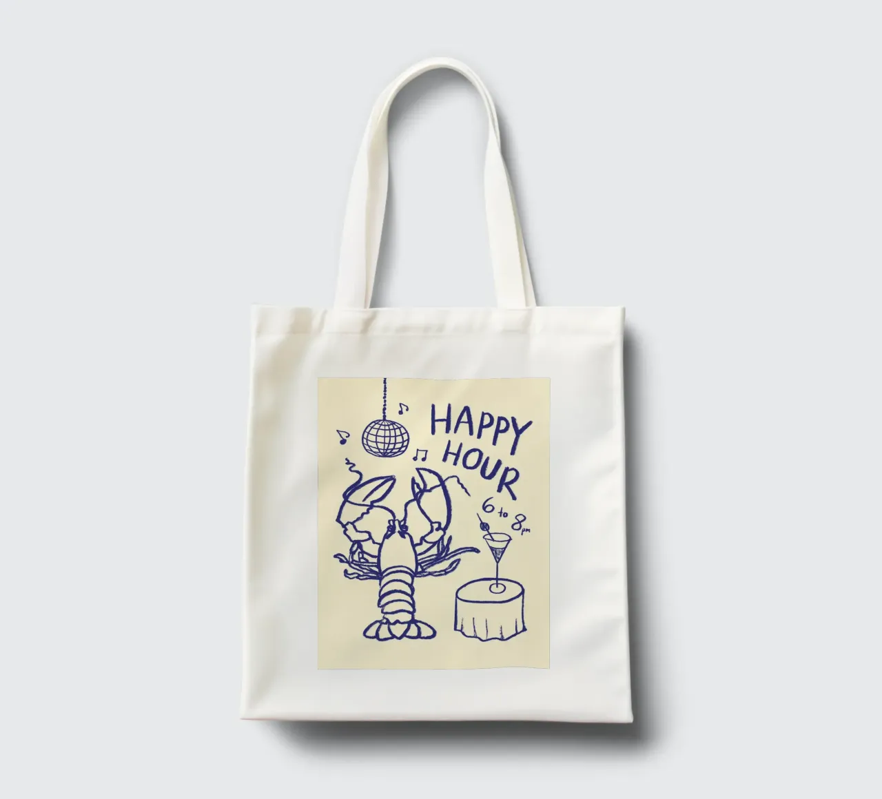 Happy Hour borsa in juta da Studio Dolci