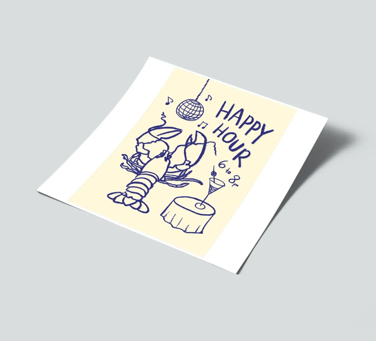 Happy Hour sticker sheet by Studio Dolci