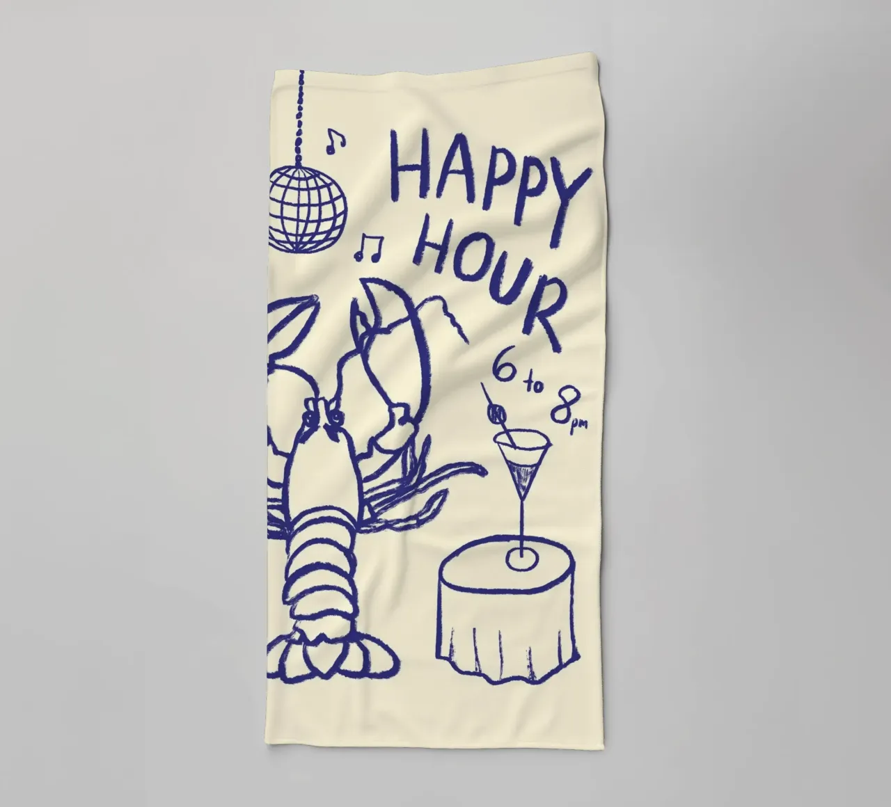 Happy Hour asciugamano da bagno da Studio Dolci