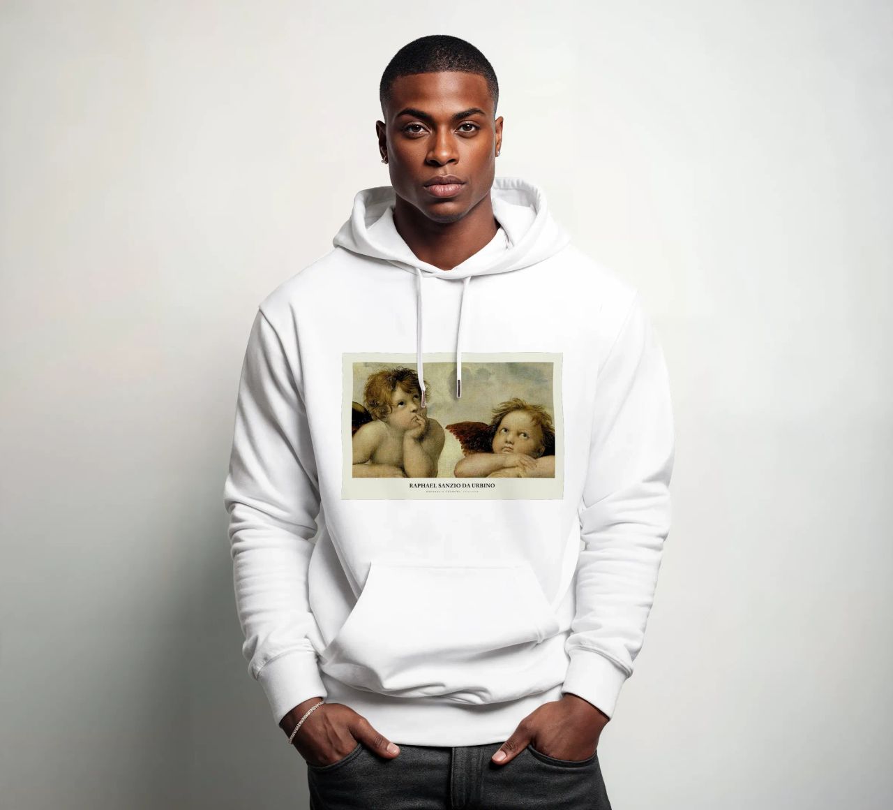 Raphael - Raphael's Cherubs felpa con cappuccio da Vintage by JUNIQE